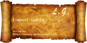 Lugosi Gyula névjegykártya